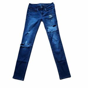American Eagle Outfitters Distressed Skinny Jeans Size 4